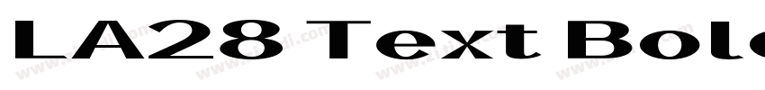 LA28 Text Bold字体转换